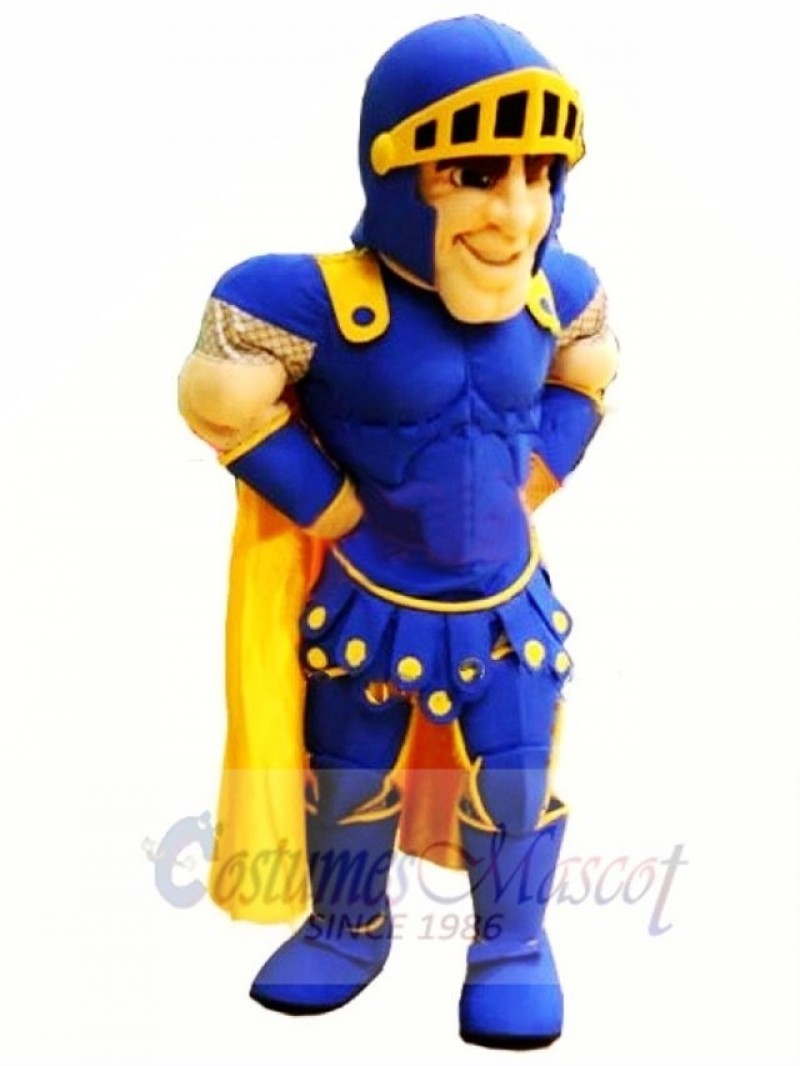 Top Quality Blue Knight Mascot Costume 