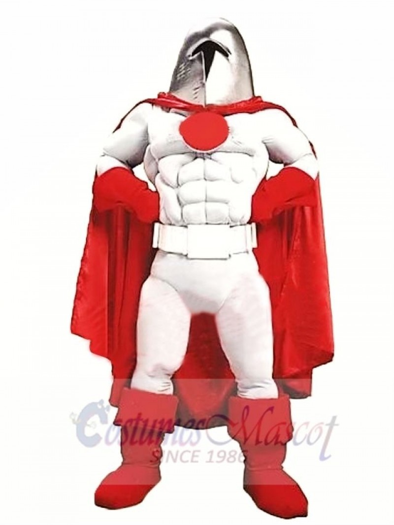 Power Muscular Warrior Mascot Costume 