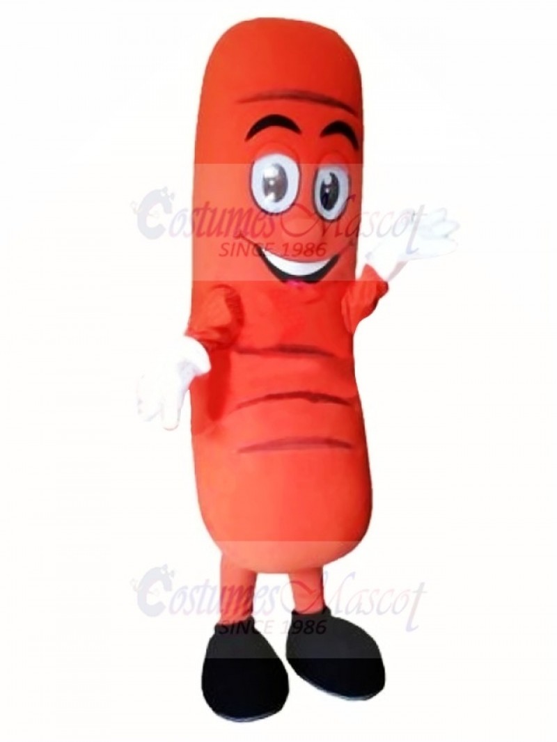 Happy Hot Dog Mascot Costume 