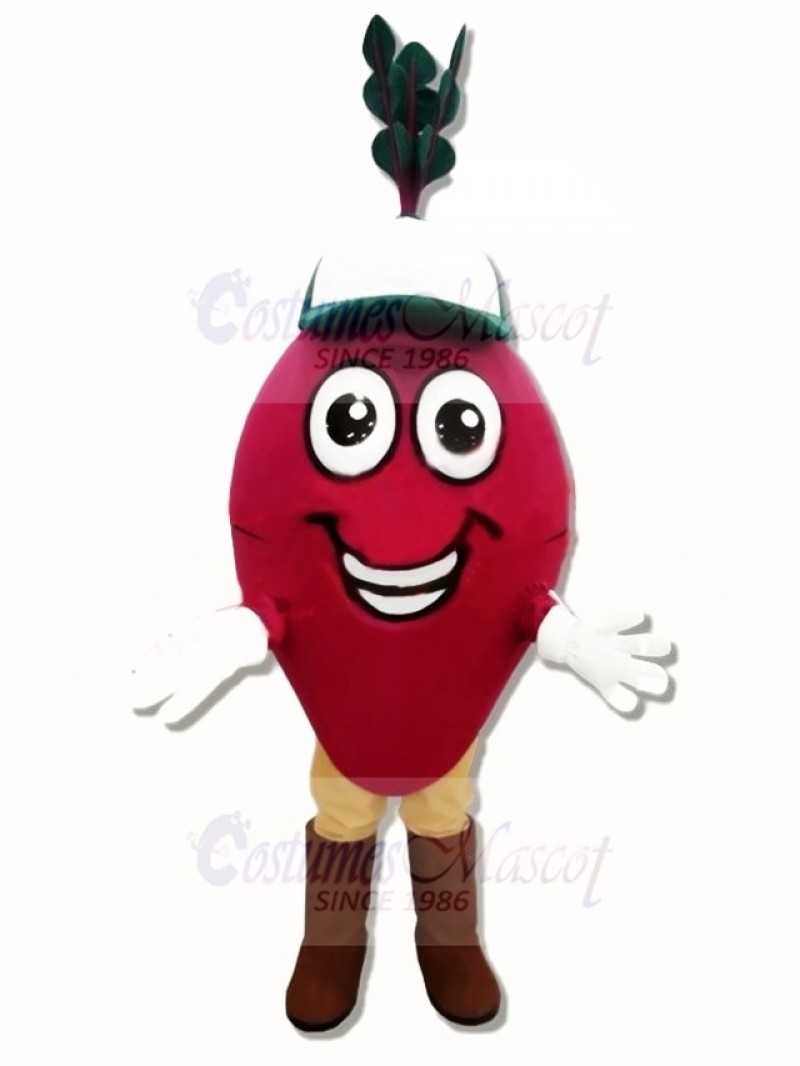 Happy Beet Mascot Costume 