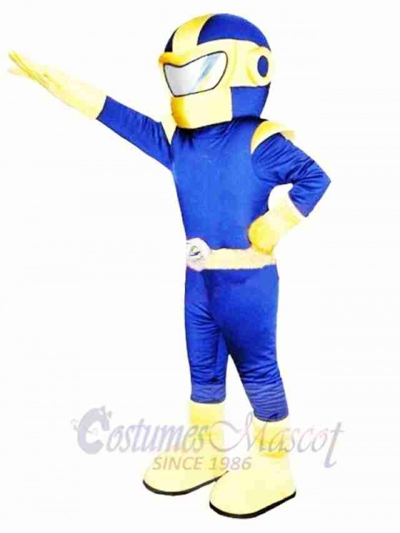 Blue & Yellow Superman Mascot Costume