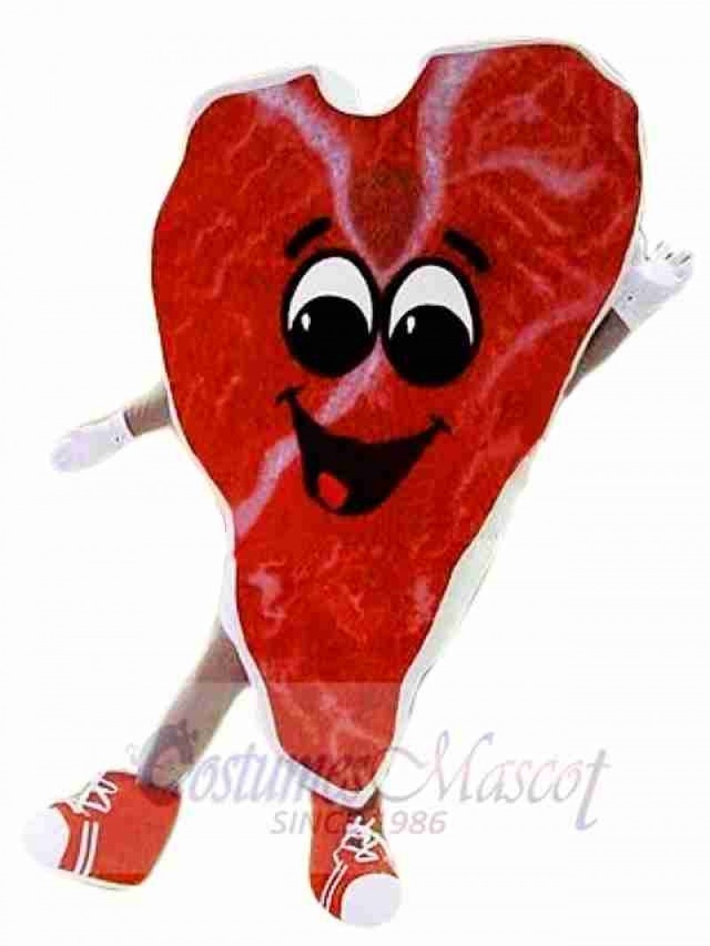 Steak Mascot Costume 