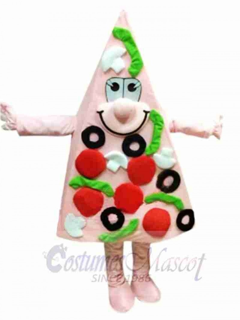 Pink Pizza Mascot Costume 