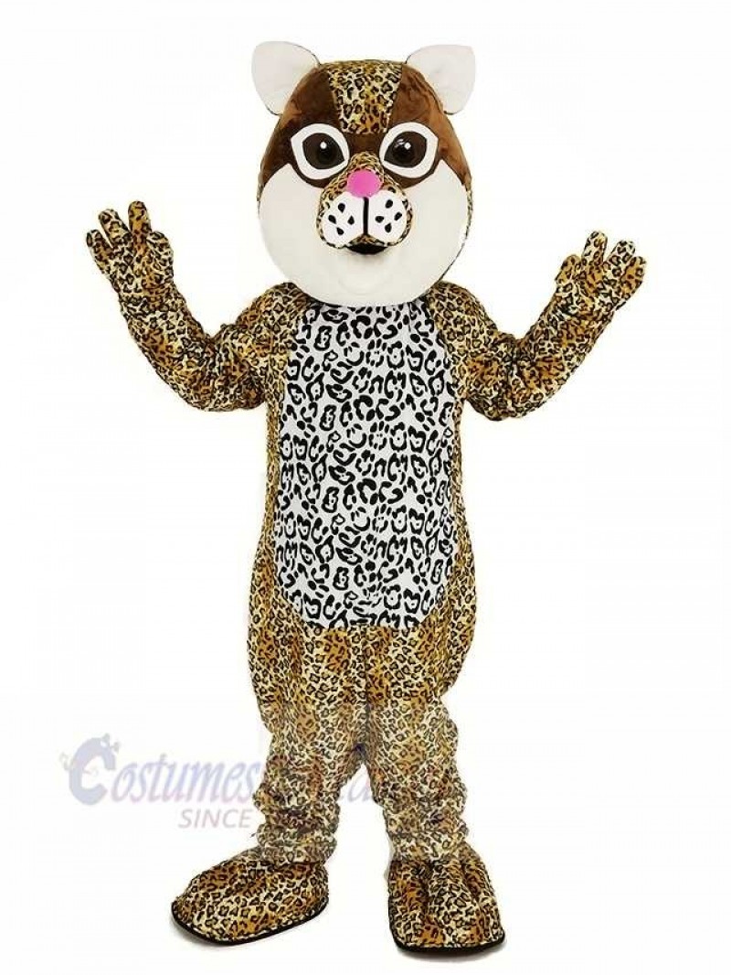 Brown Ocelot Cat Mascot Costume Animal