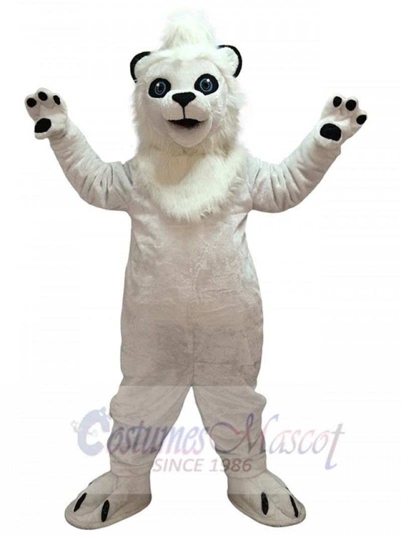 High Quality White Lion Mascot Costume