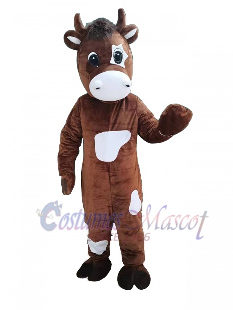 Simmental Mascot Costume Steer Cow