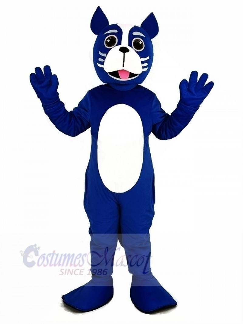 Blue Boston Terrier Dog Mascot Costume Animal