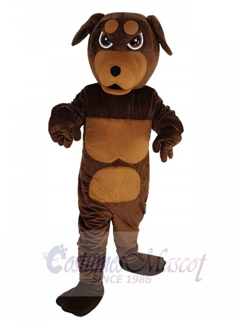 Rottweiler Dog mascot costume