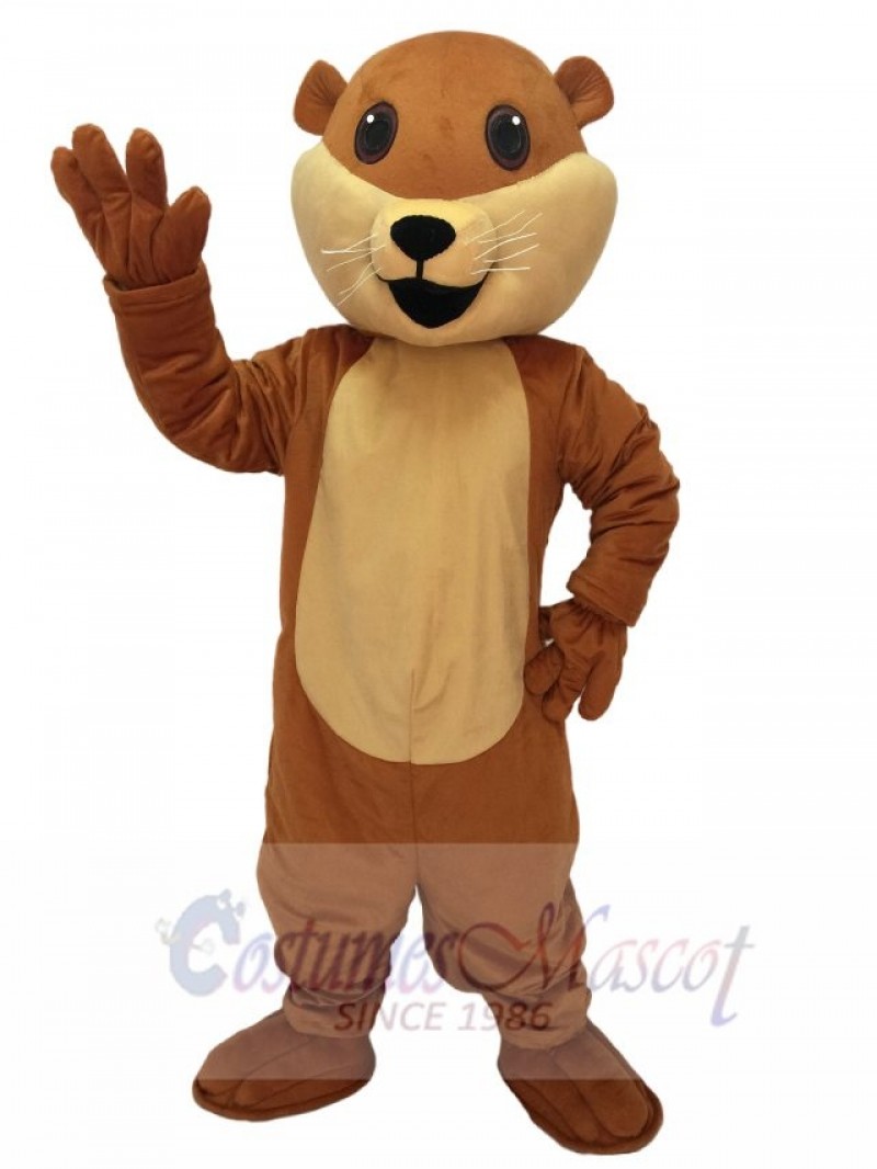 High Quality Realistic New Brown Ollie Otter Mascot Costume