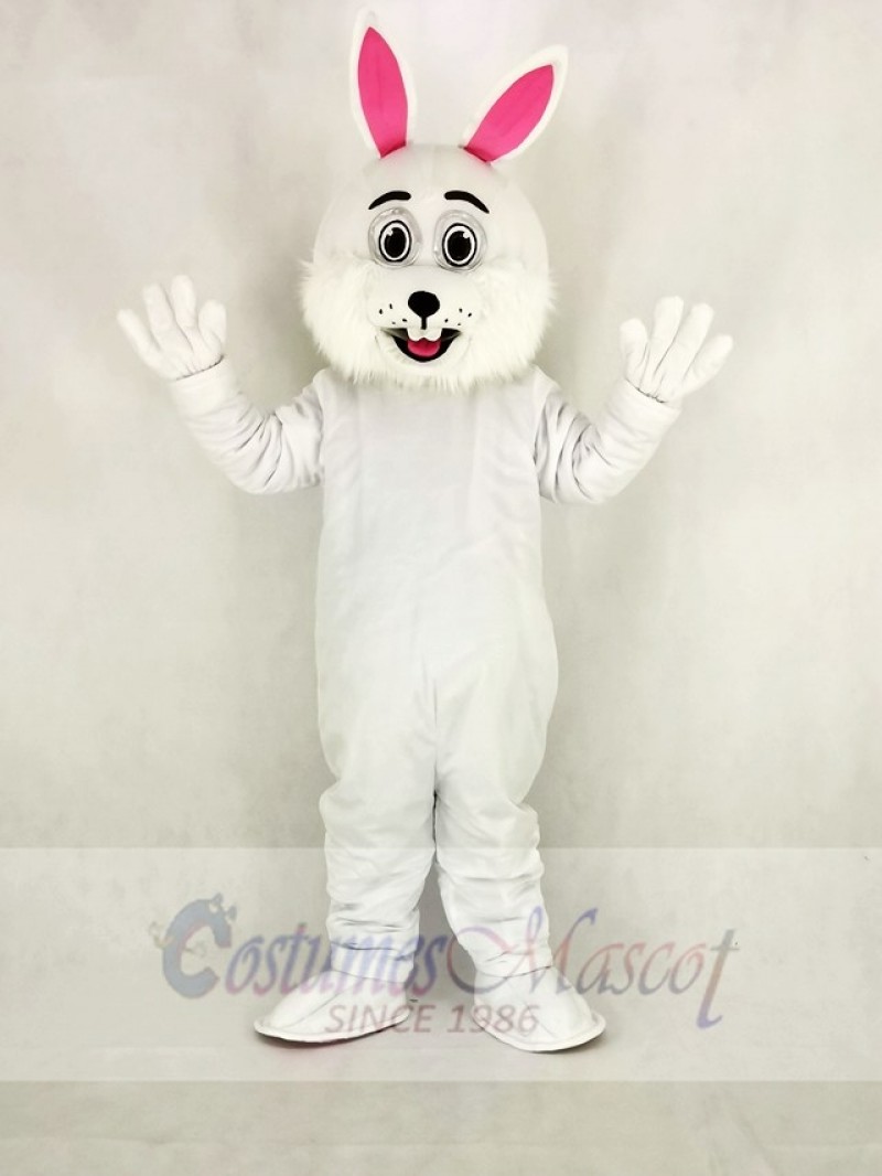 Easter Bunny Rabbit with Glasses Mascot Costume Cartoon	
