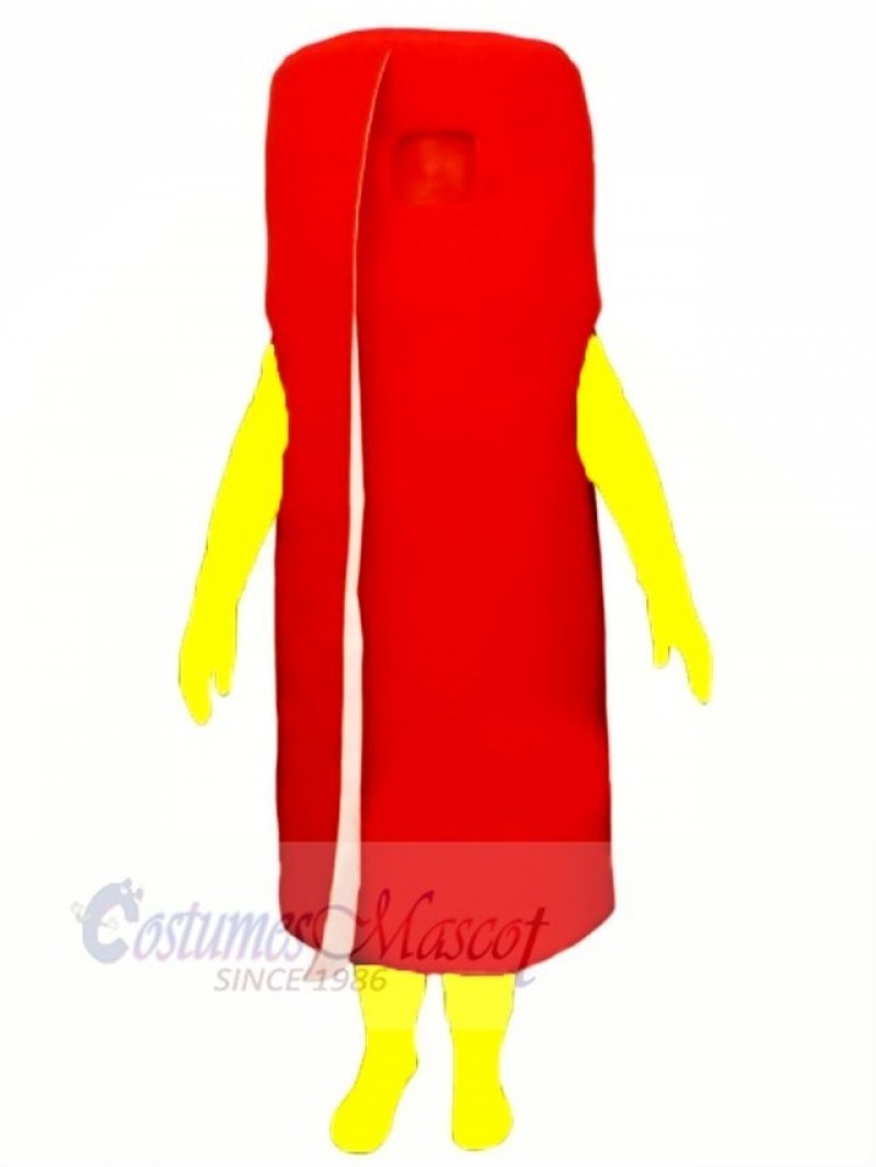 Funny Rolled Red Carpet Mascot Costume Cartoon