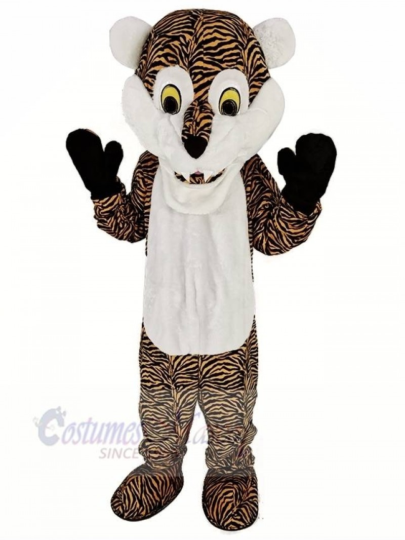 White Beard Tiger Mascot Costume Animal