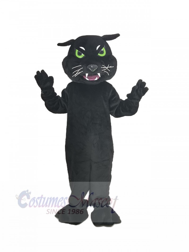 Black Panther with Green Eyes Mascot Costume