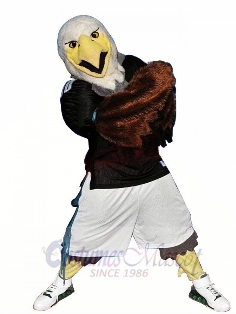 Sporty Fierce Eagle Mascot Costume 