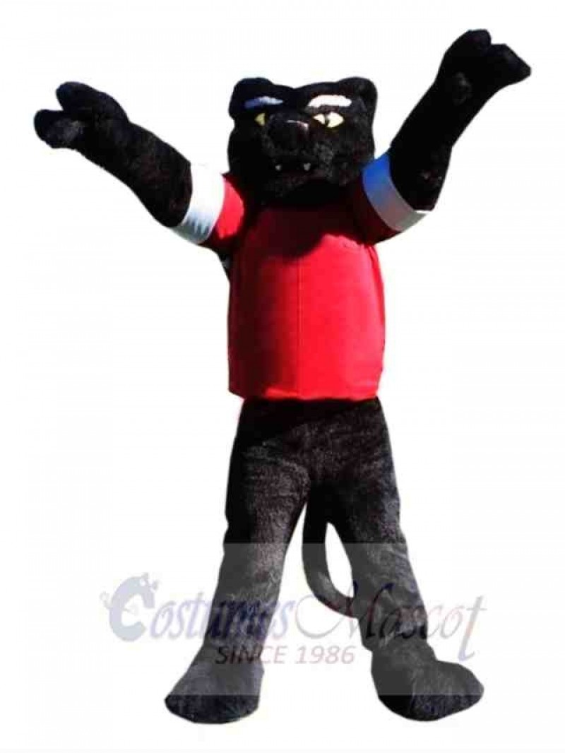 Sporty College Panther Mascot Costume 