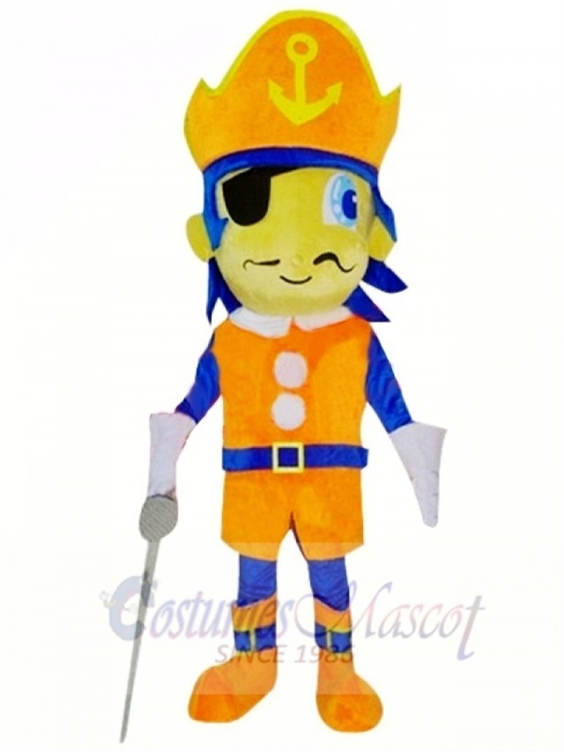 Pirate Boy Mascot Costume 