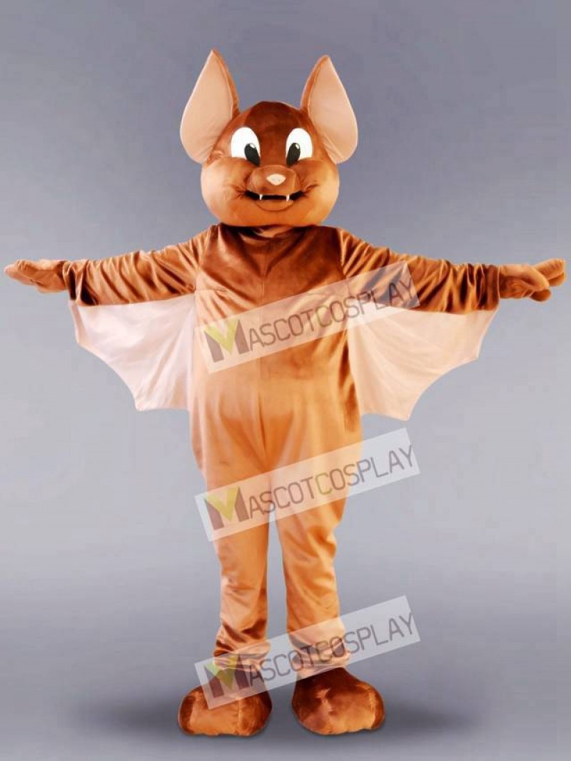 Brown Flying Bat Mascot Costume