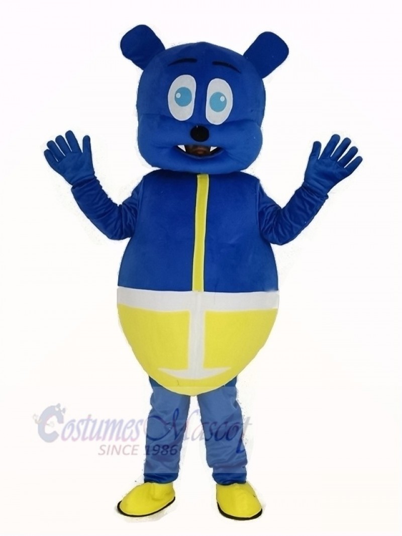 Blue Bear Monster Mascot Costume Cartoon