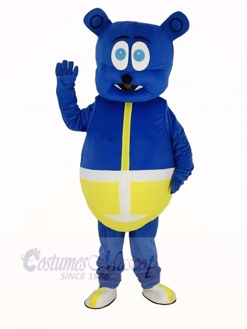 Blue Bear Monster Mascot Costume