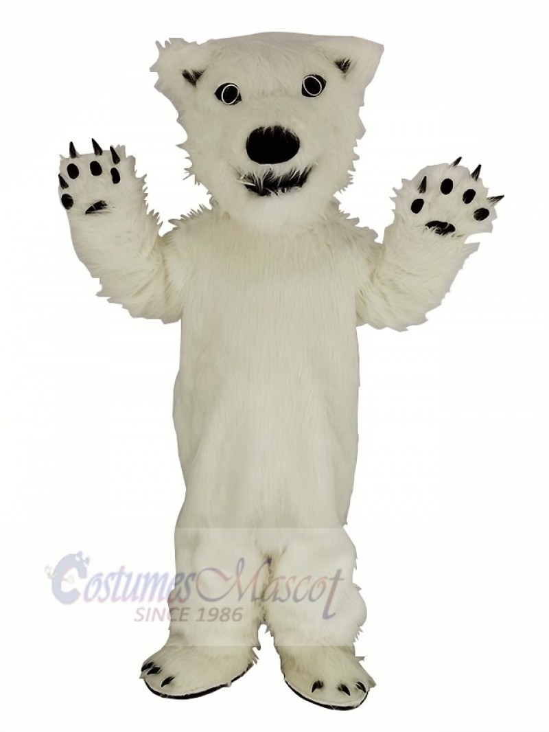 White Polar Bear Mascot Costume Animal