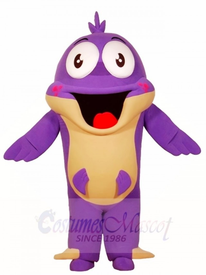 Big Purple Fish Mascot Costumes Sea Ocean