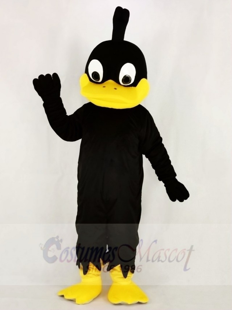 Black Duck with Yellow Mouth Mascot Costume College