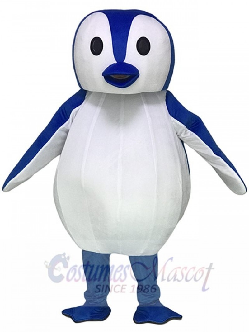 Blue and White Penguin Mascot Costumes