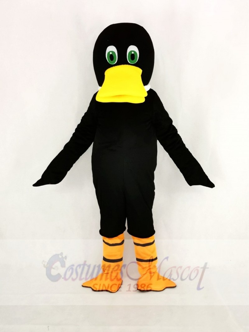 Black Duck Duckbill Mascot Costume Cartoon