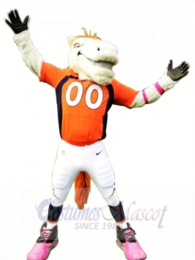 Mustang Horse Broncos Mascot Costume 