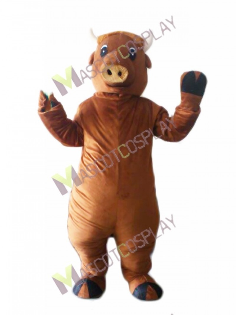 Realistic Kubanochoerus Buffalo Mascot Costume