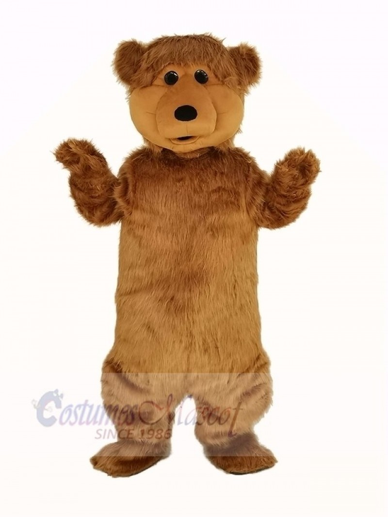 Fluffy Brown Bear Mascot Costume