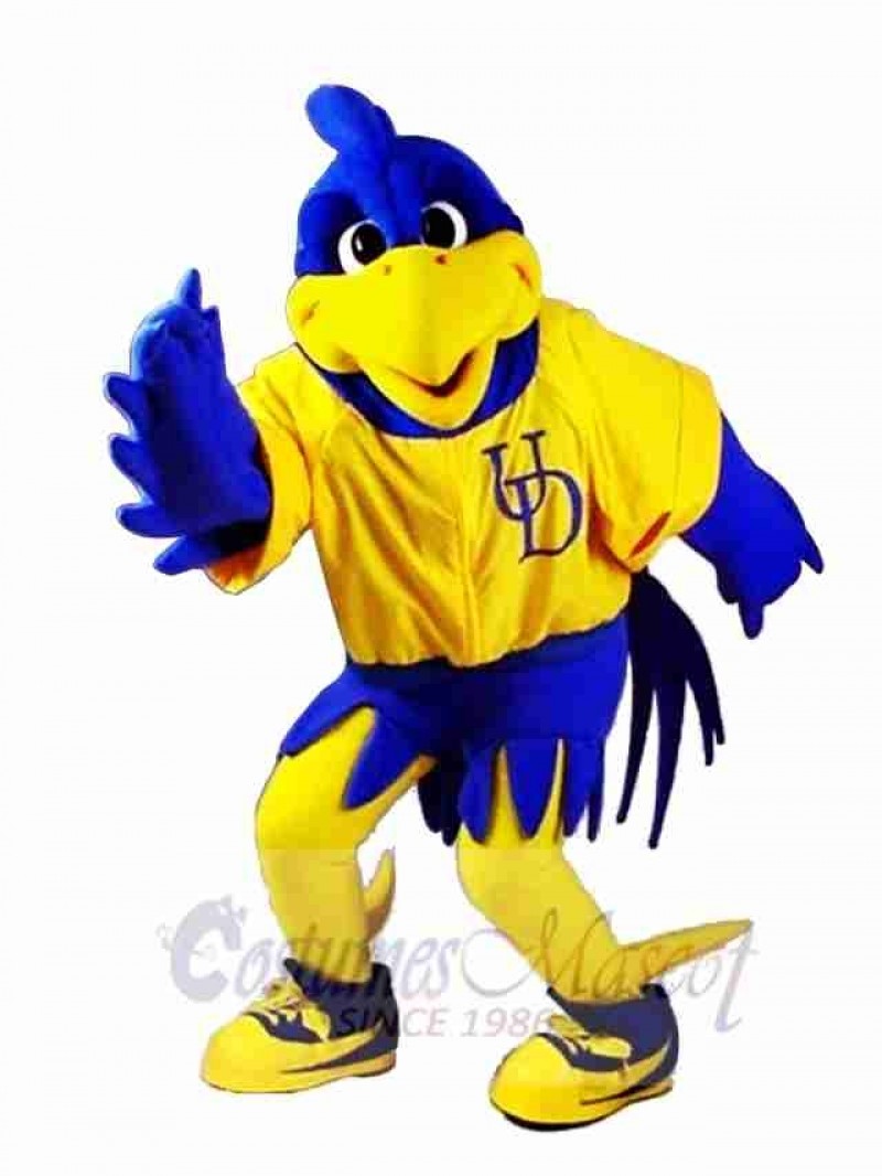 Blue Crow Mascot Costume