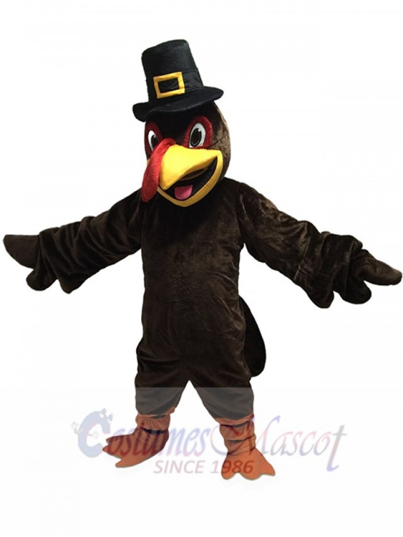 Cute Thanksgiving Turkey Mascot Costume with Hat