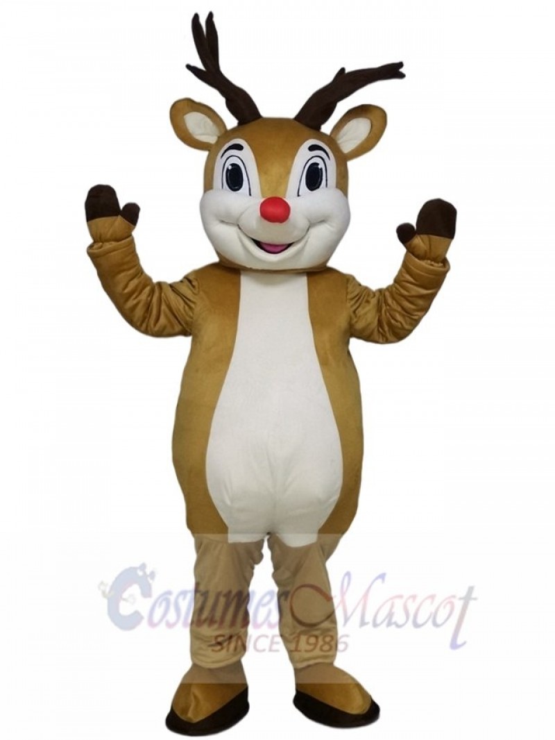 New Red Nose Rudolph Reindeer Mascot Costumes 