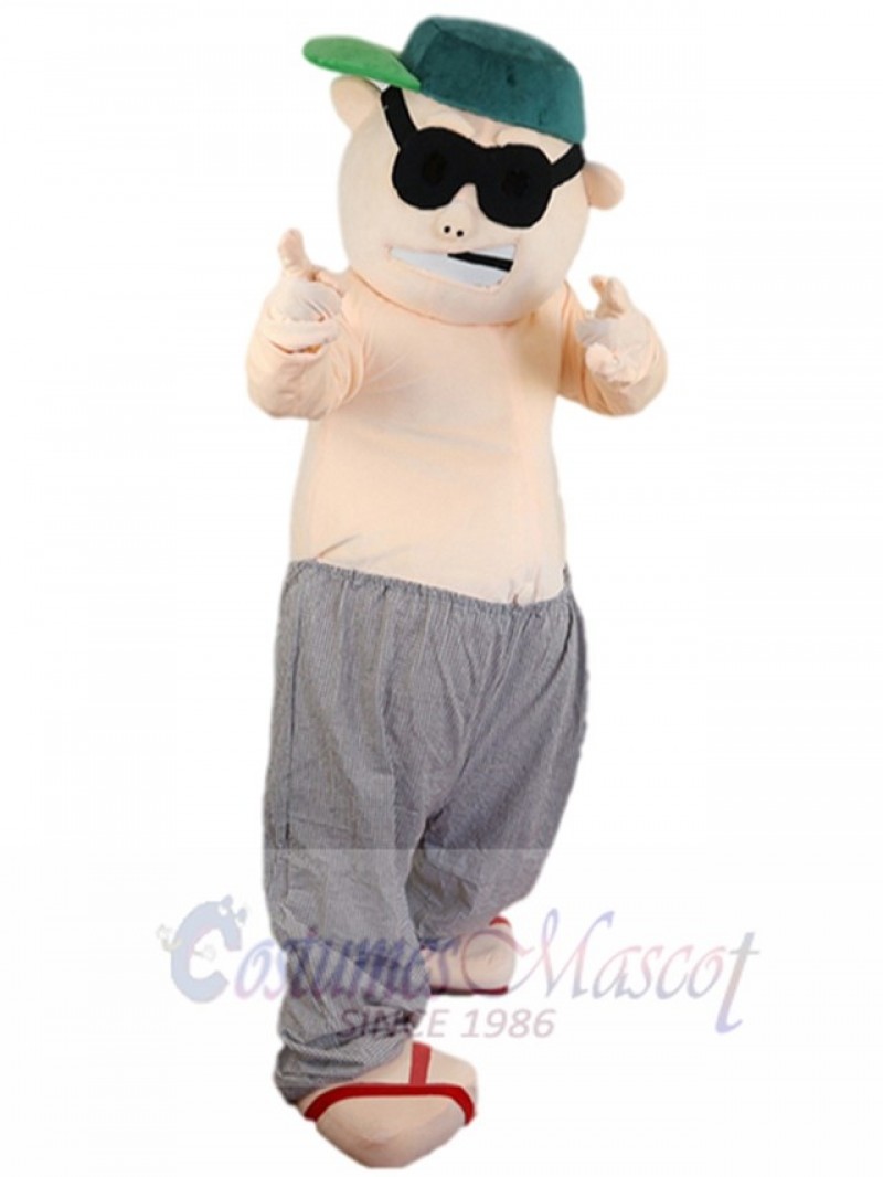 Bad Guy Man mascot costume