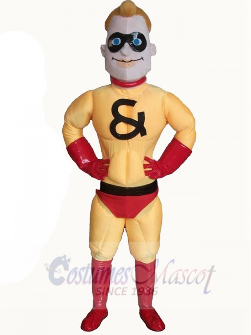 Superhero mascot costume