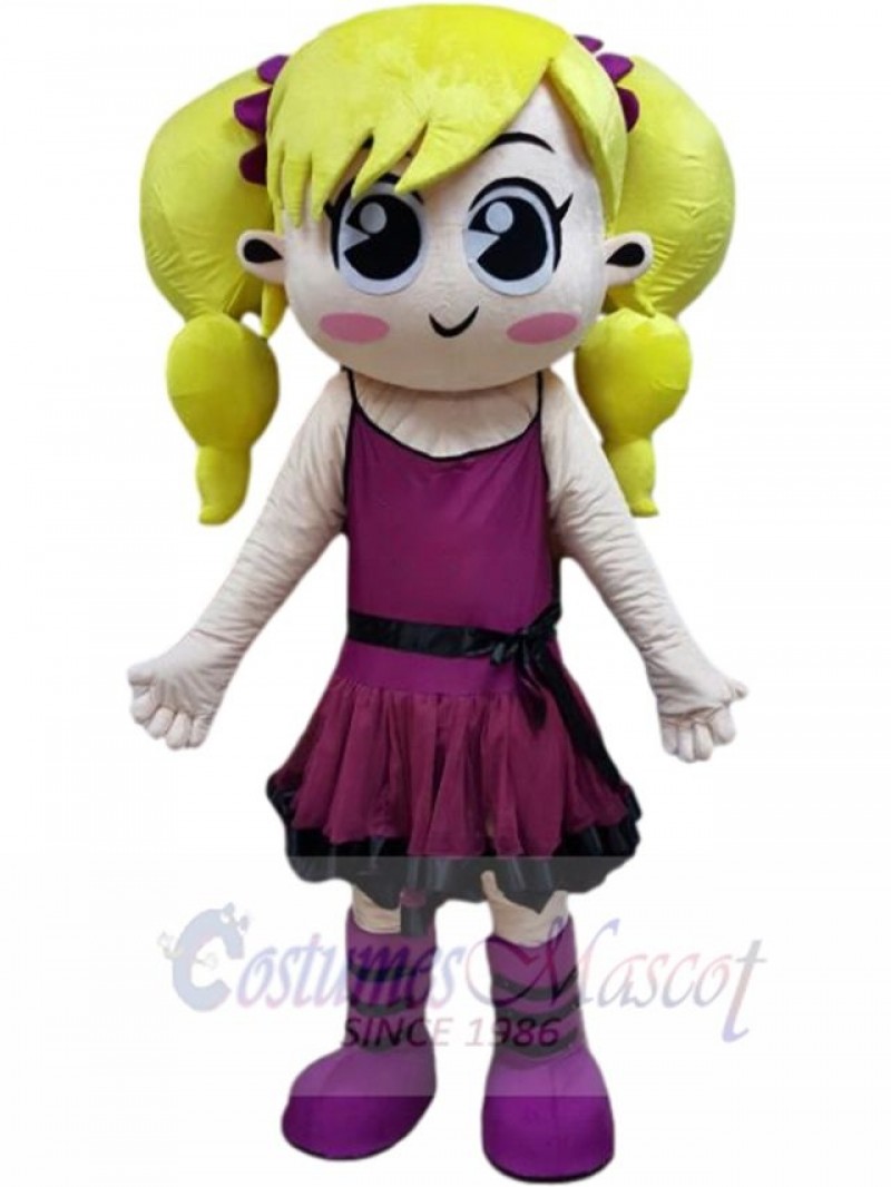 Girl mascot costume