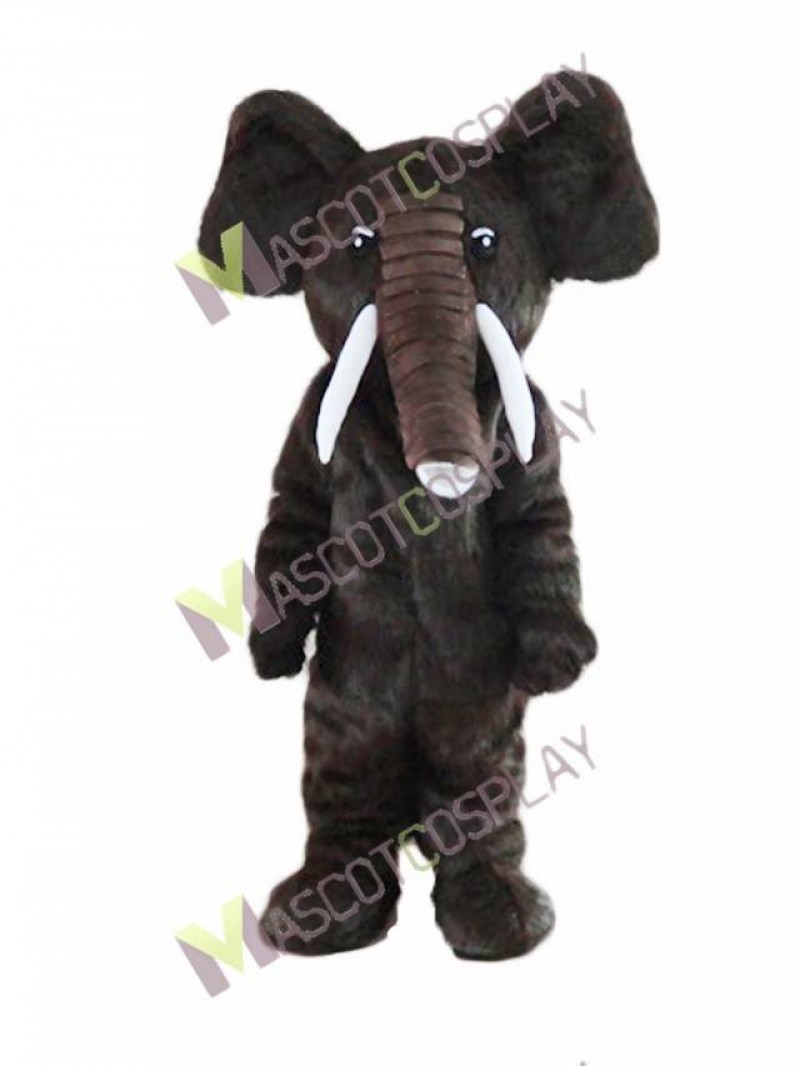 High Quality Adult Dark Brown Elephant Mascot Costume