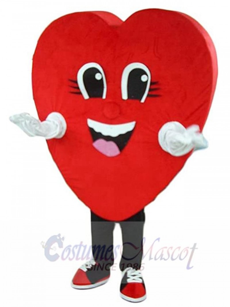 Red Heart mascot costume