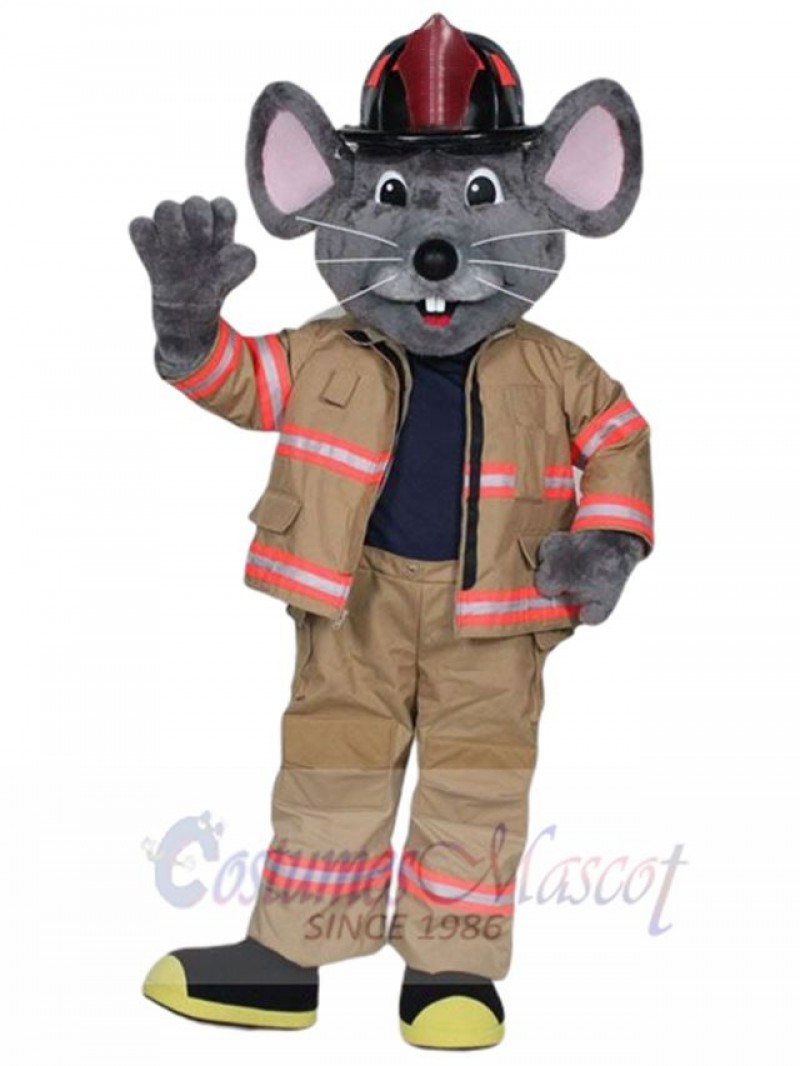 Fire Mouse mascot costume