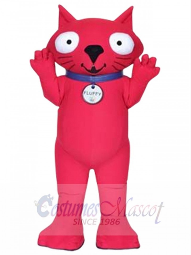 Fluffy Cat mascot costume