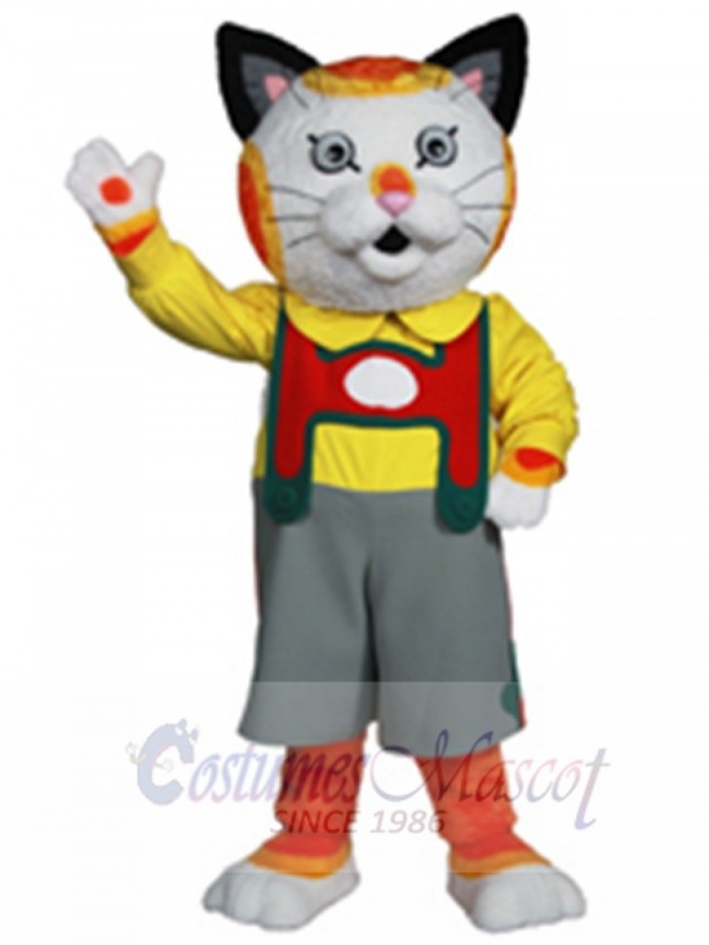 Huckle Cat mascot costume