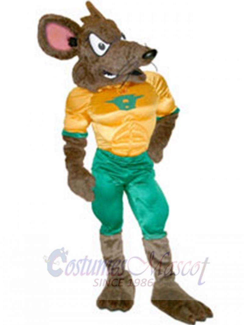 Huron Rat mascot costume
