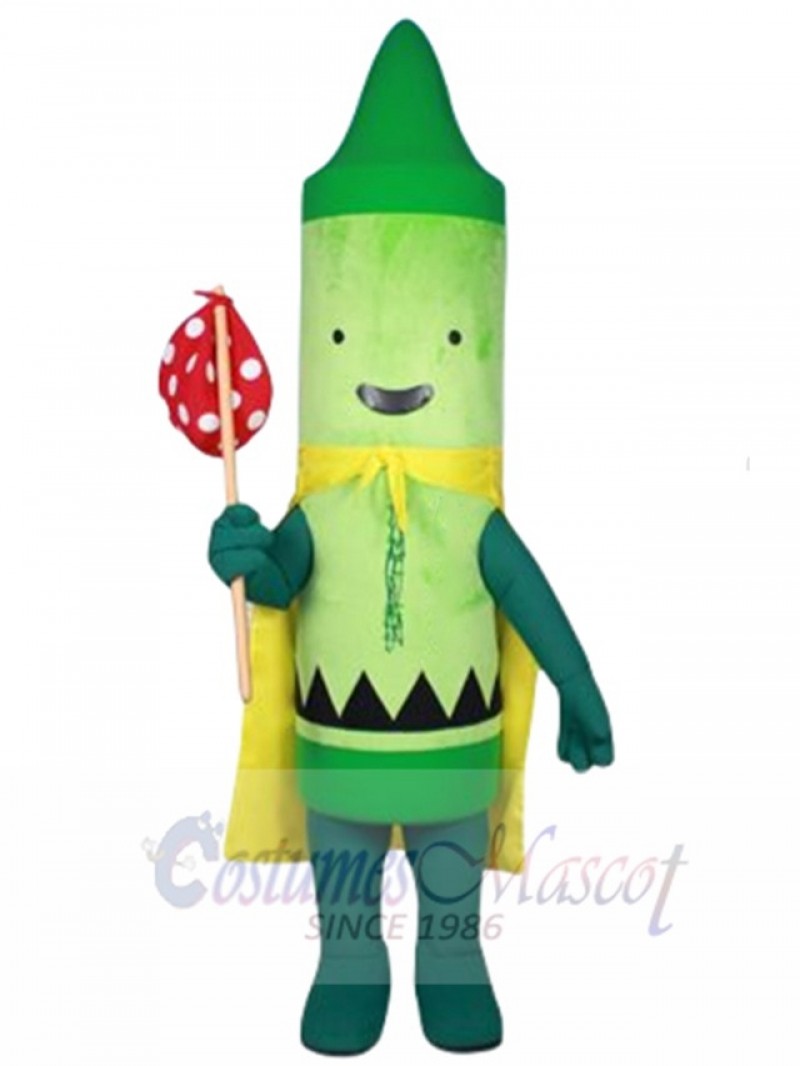 Pea Green Crayon Esteban mascot costume