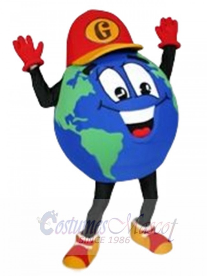 The Global Guy Earth mascot costume