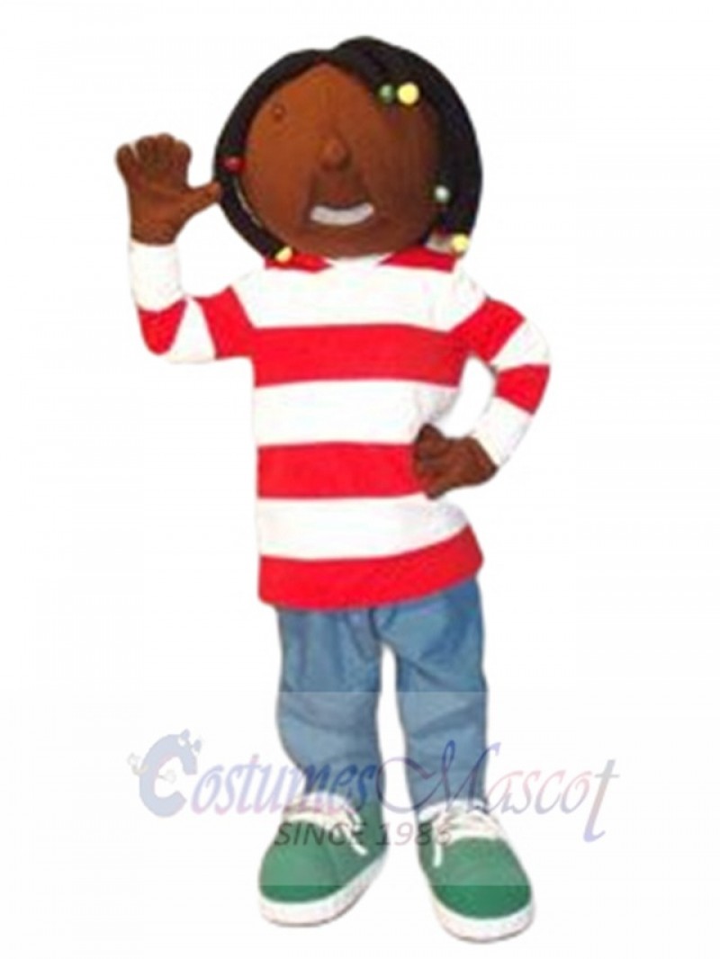 Dreadlock Girl mascot costume