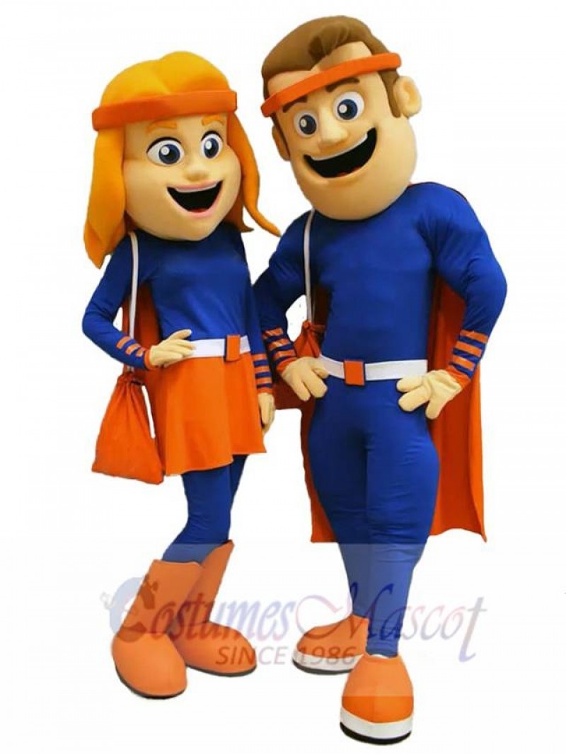 Man and Woman mascot costume