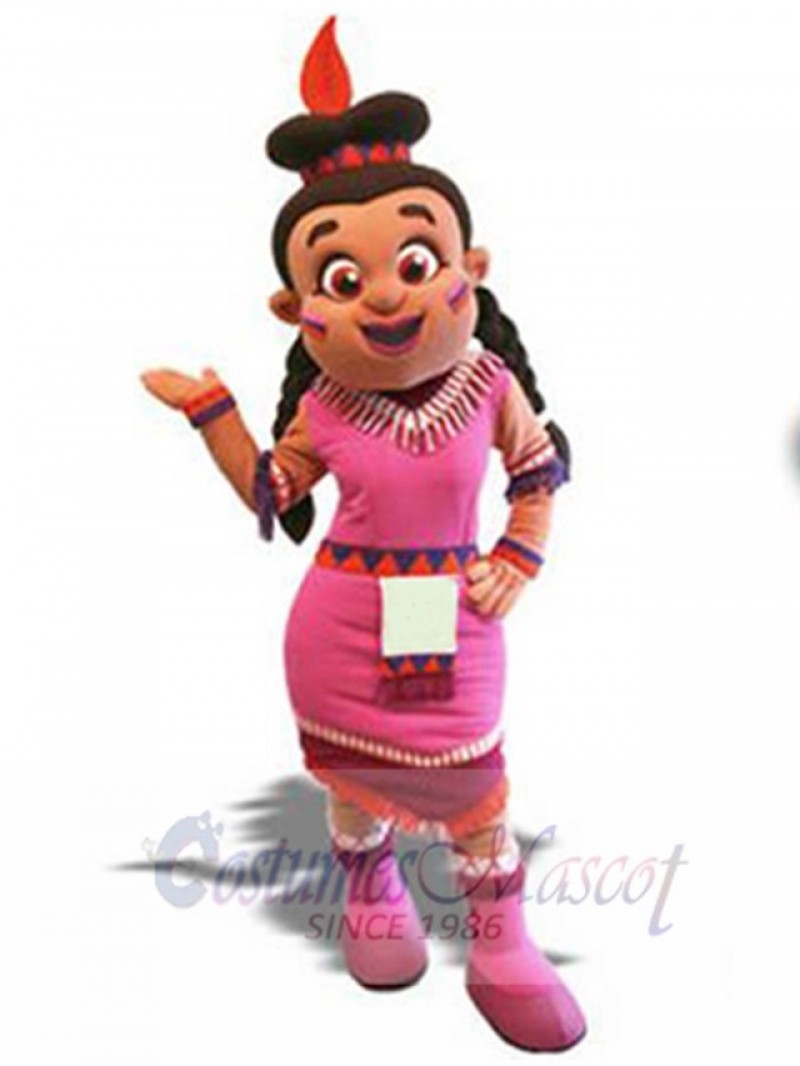 Indian Girl mascot costume