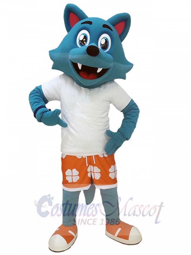 Wolf mascot costume