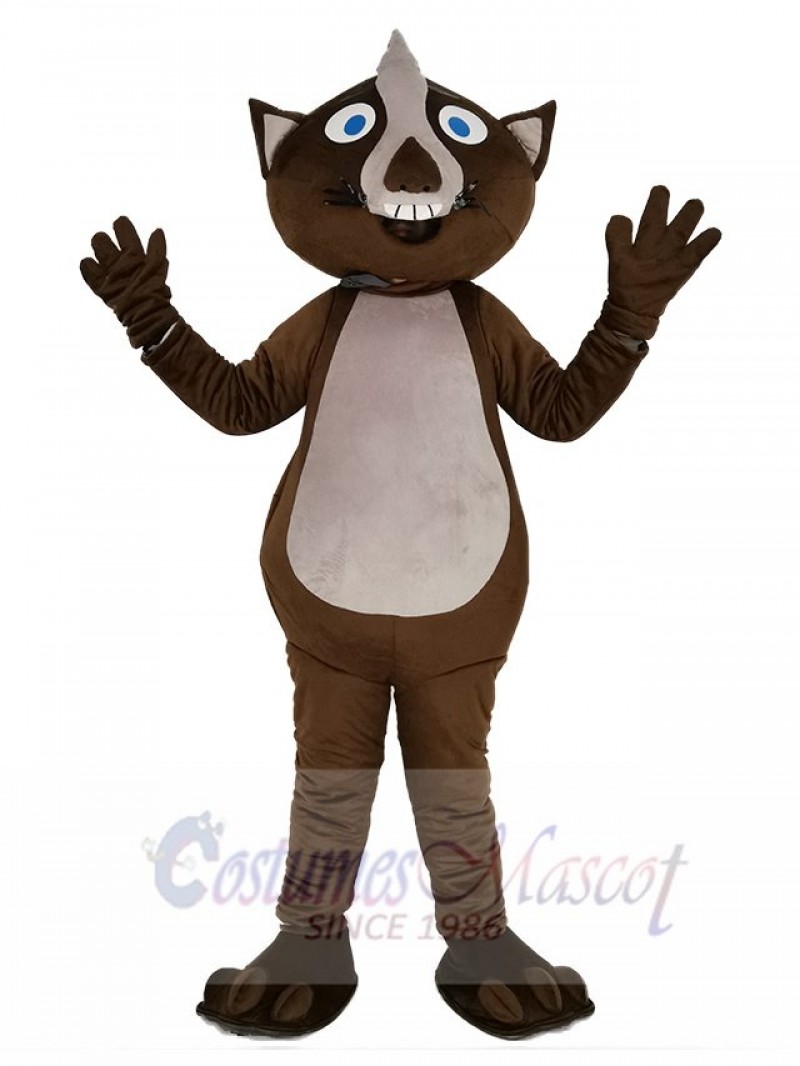 Brown Wombat Mascot Costume Animal